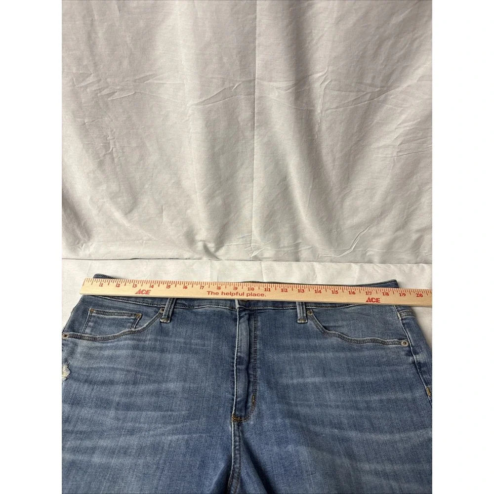 Universal Thread Distressed High Rise Skinny Jeans Blue Women 18/34R 38x28.5